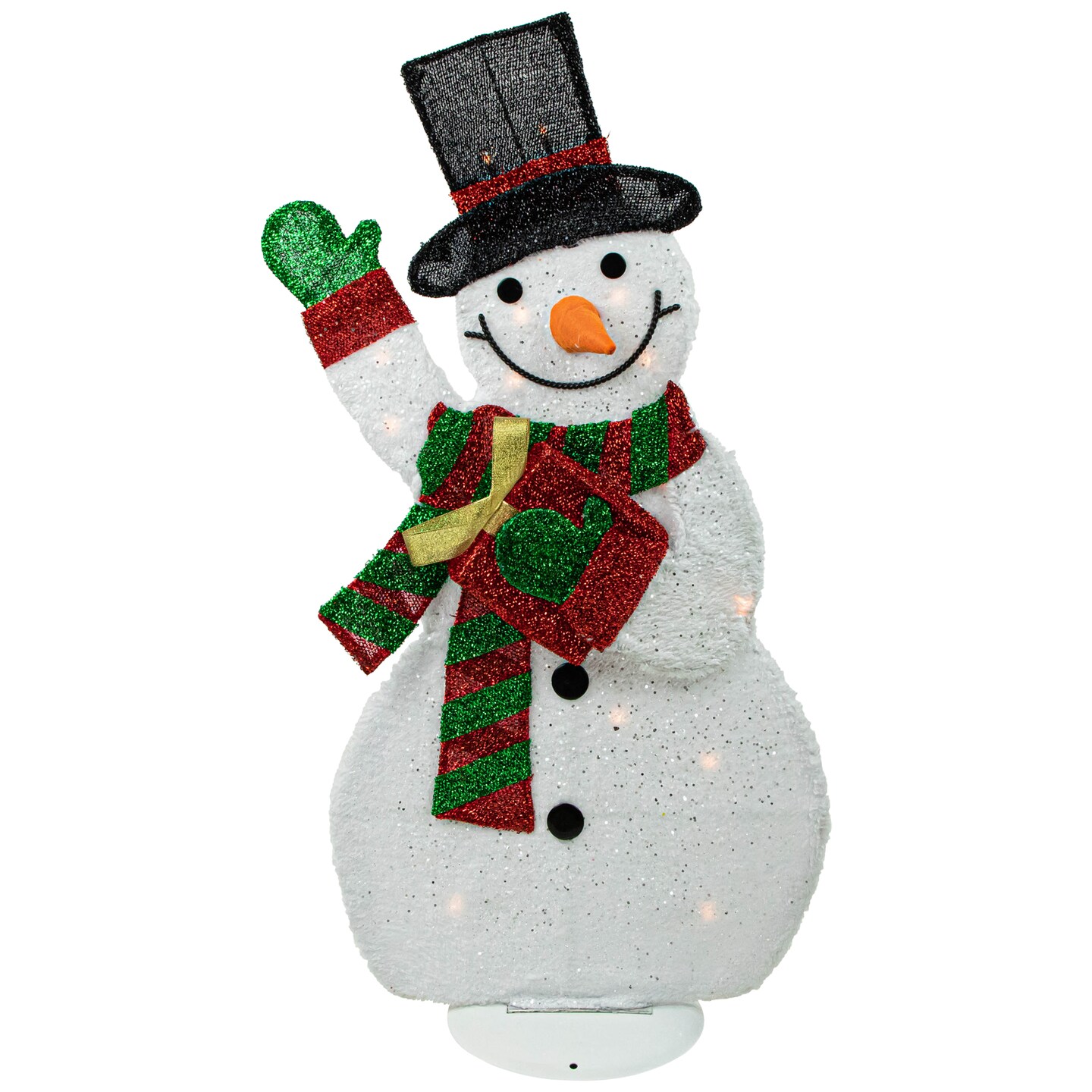 Northlight Lighted Waving Snowman Outdoor Christmas Decoration - 32&#x22; - Clear Lights