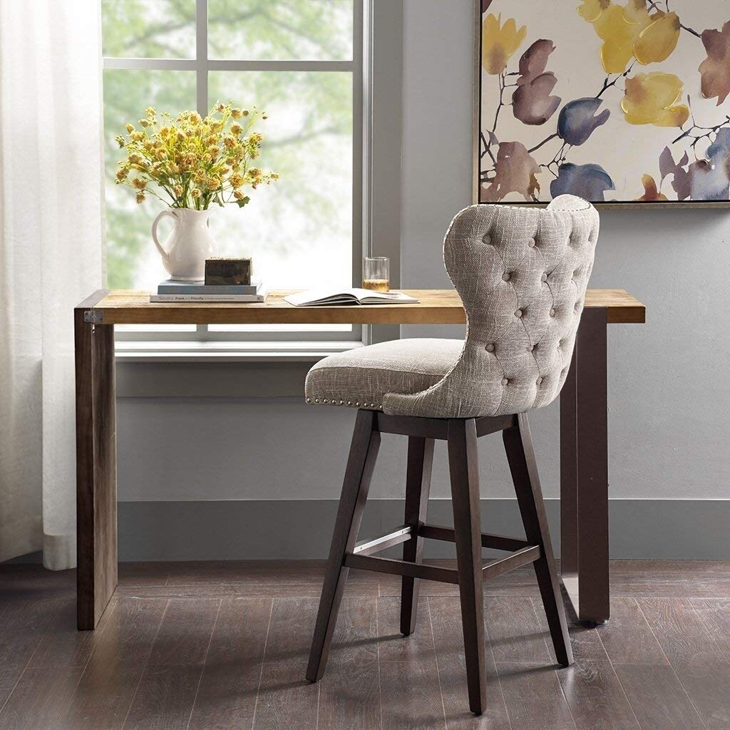 Madison Park Swivel Bar Stool Camel/Brown/See below