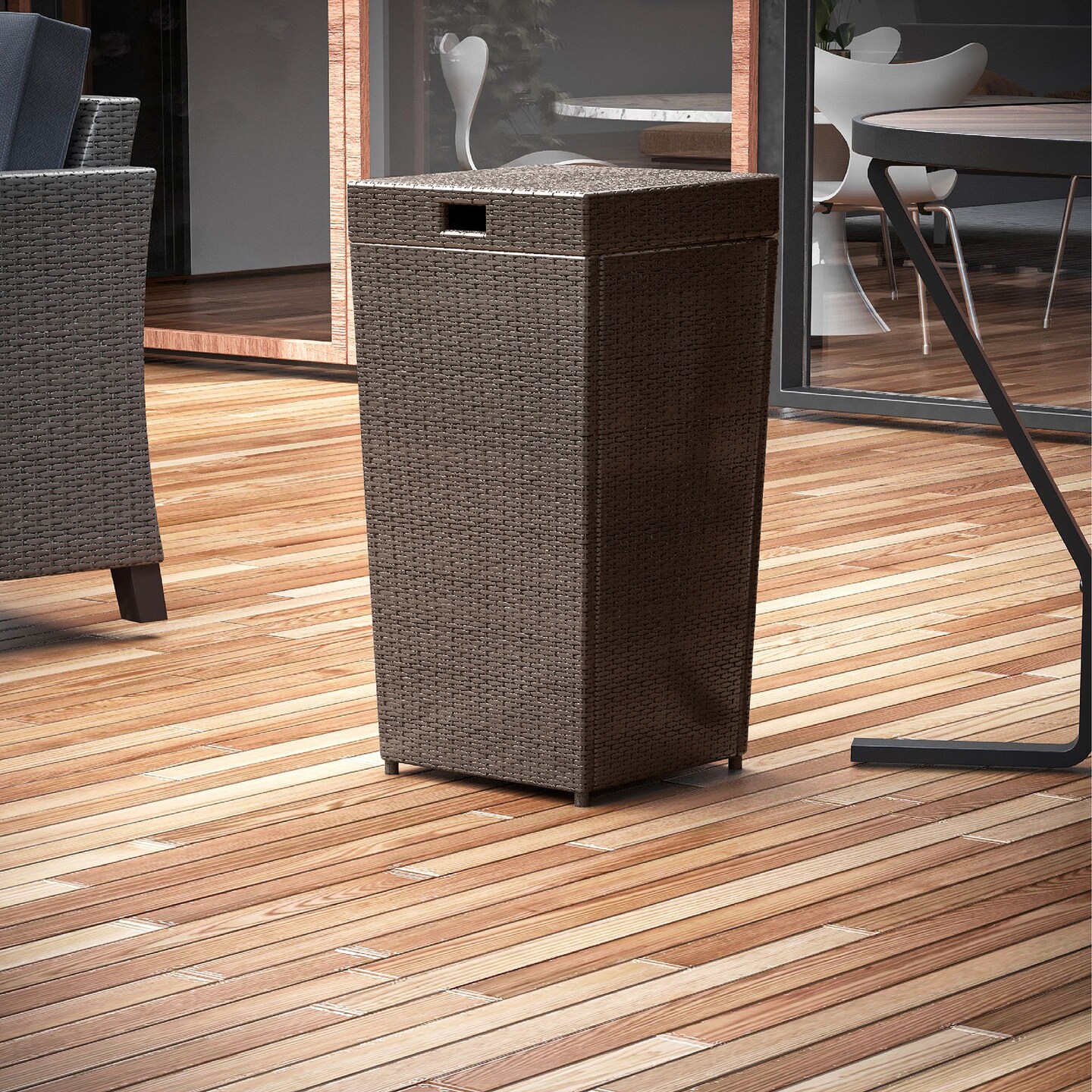 Nestl Wicker Trash Can