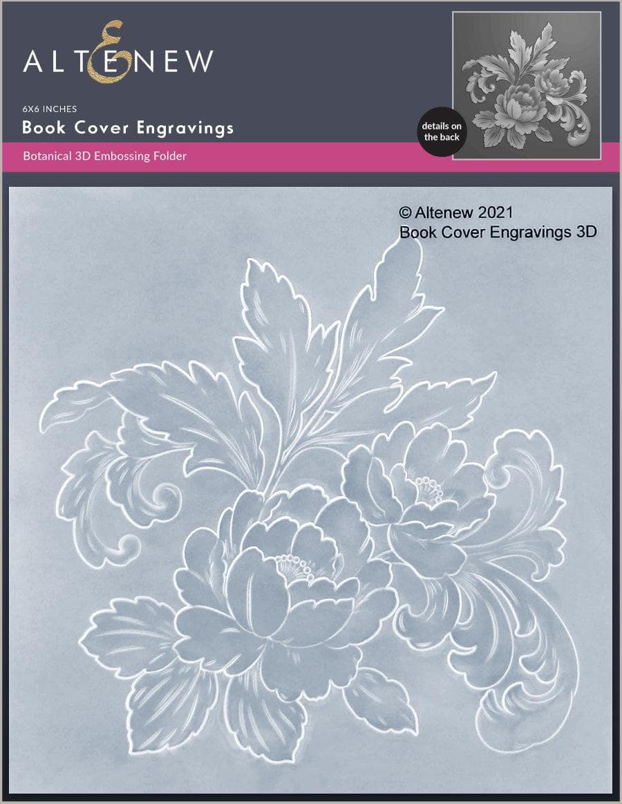 Book Cover Engravings Embossing Folder