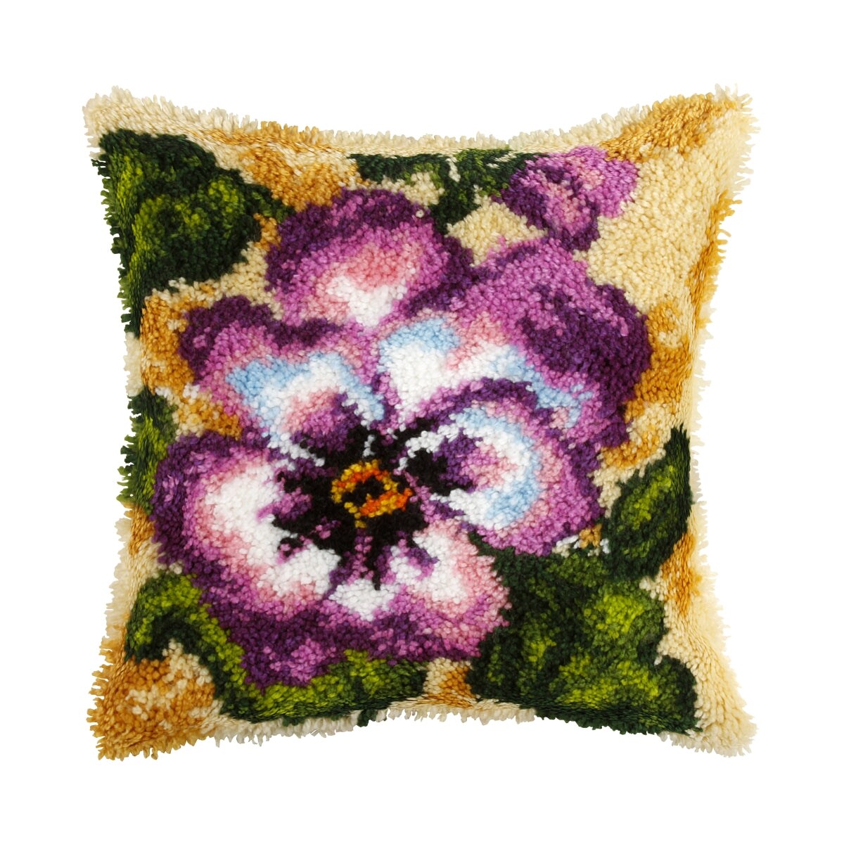 Latchhook Kit on canvas Pansy 4086 Michaels