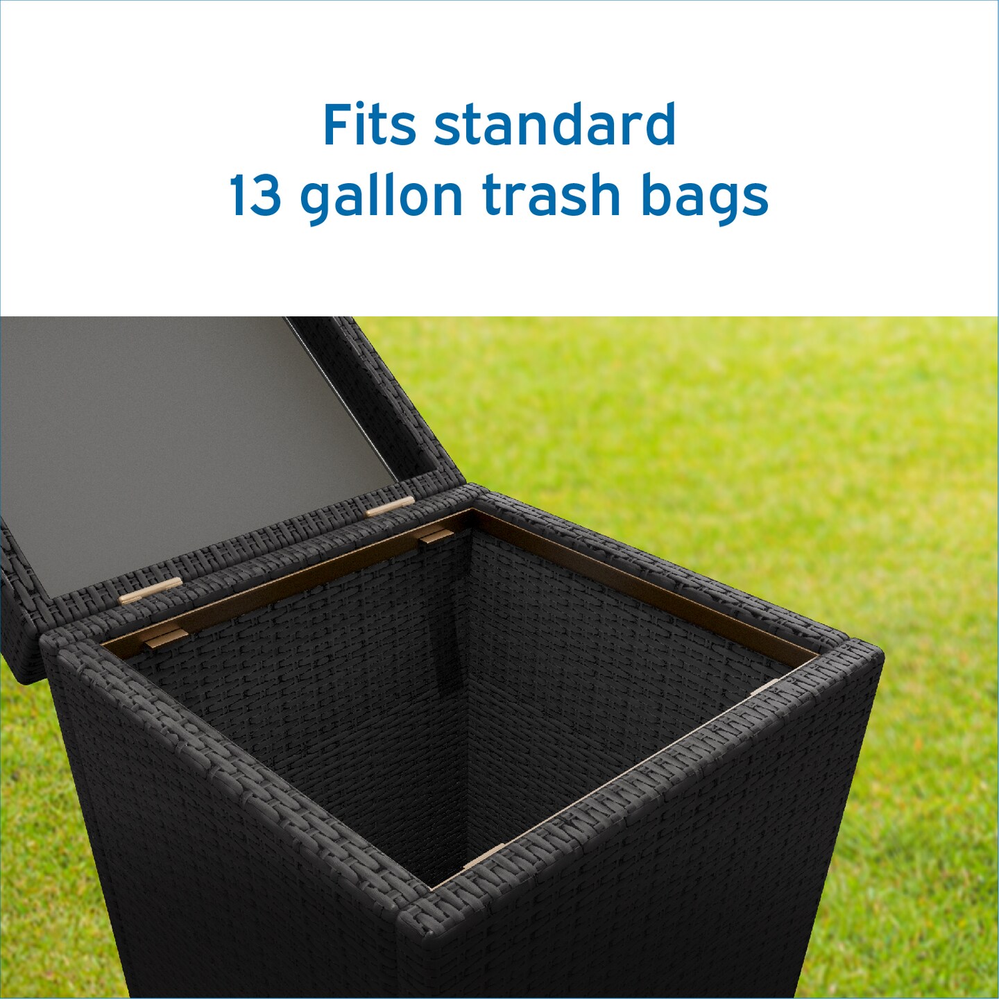 Nestl Wicker Trash Can
