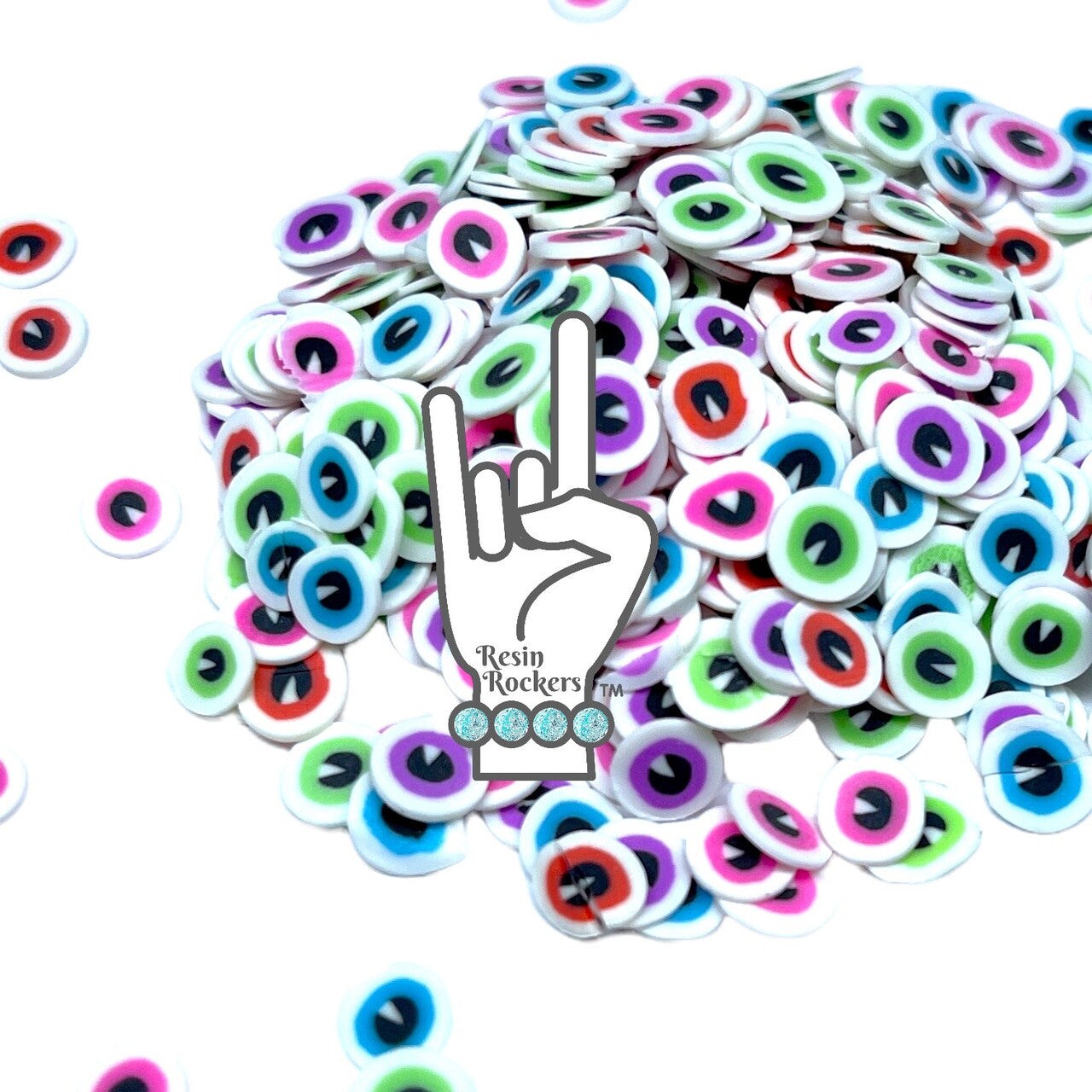 Monster Googly Eyes Polymer Clay Pieces for Epoxy and UV Resin Art