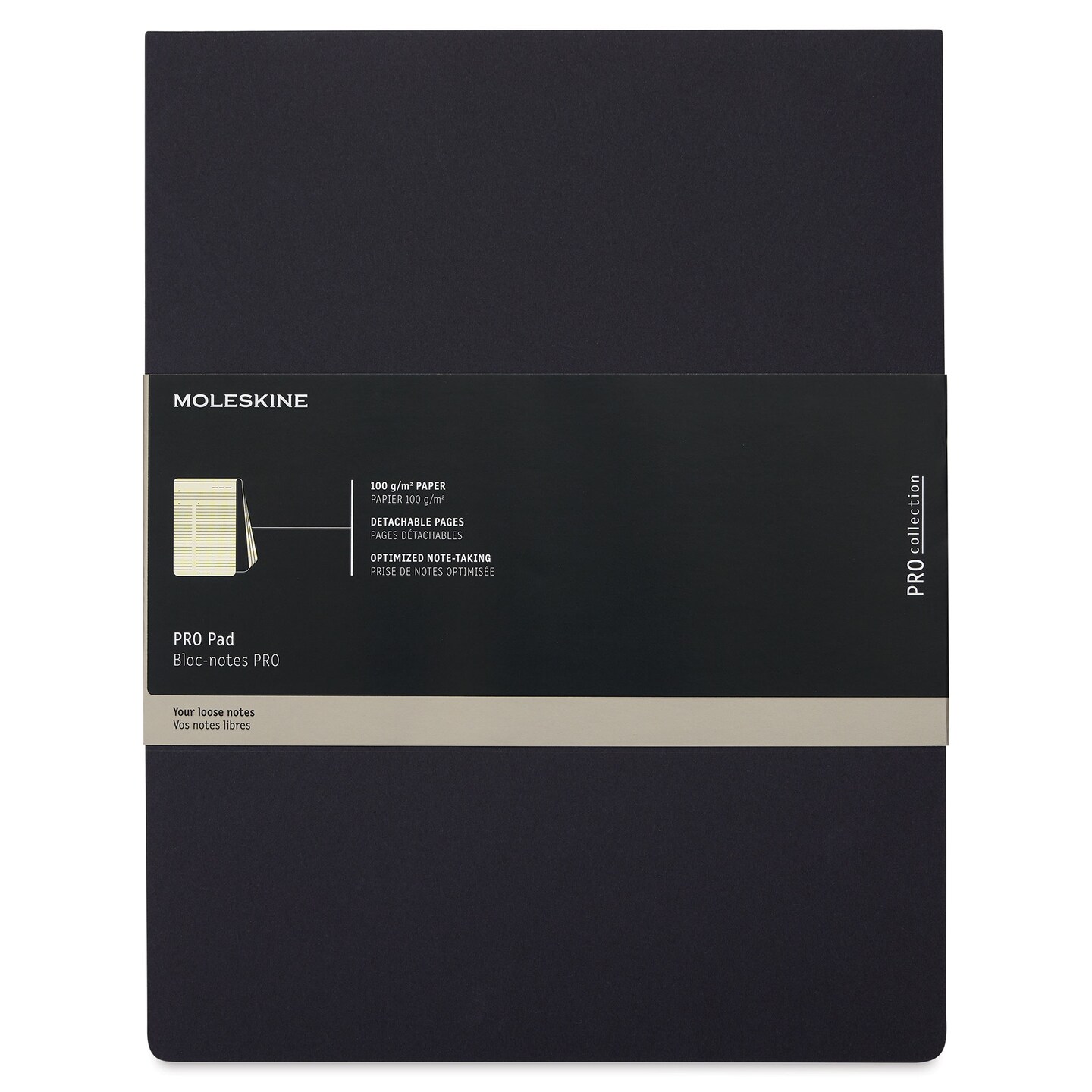 Moleskine Pro Collection Pad - Hardcover, Top Bound, Lined, 8-1/2&#x22; x 11&#x22;