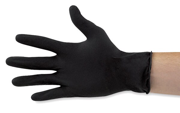 Montana Latex Glove Box - Large, Black, Box of 100