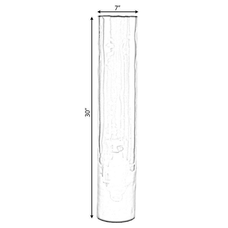 30-Inch-Tall Decorative Contemporary Bamboo Display Floor Vase - Cylinder Shape - Stylish Home Decor Accent - Modern Tall Vase in 3 Color Options for Living Room, Entryway, or Dining Room Decor