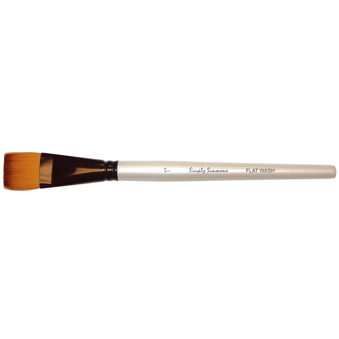 Robert Simmons Simply Simmons Short Handle Brush, Flat Wash, 1