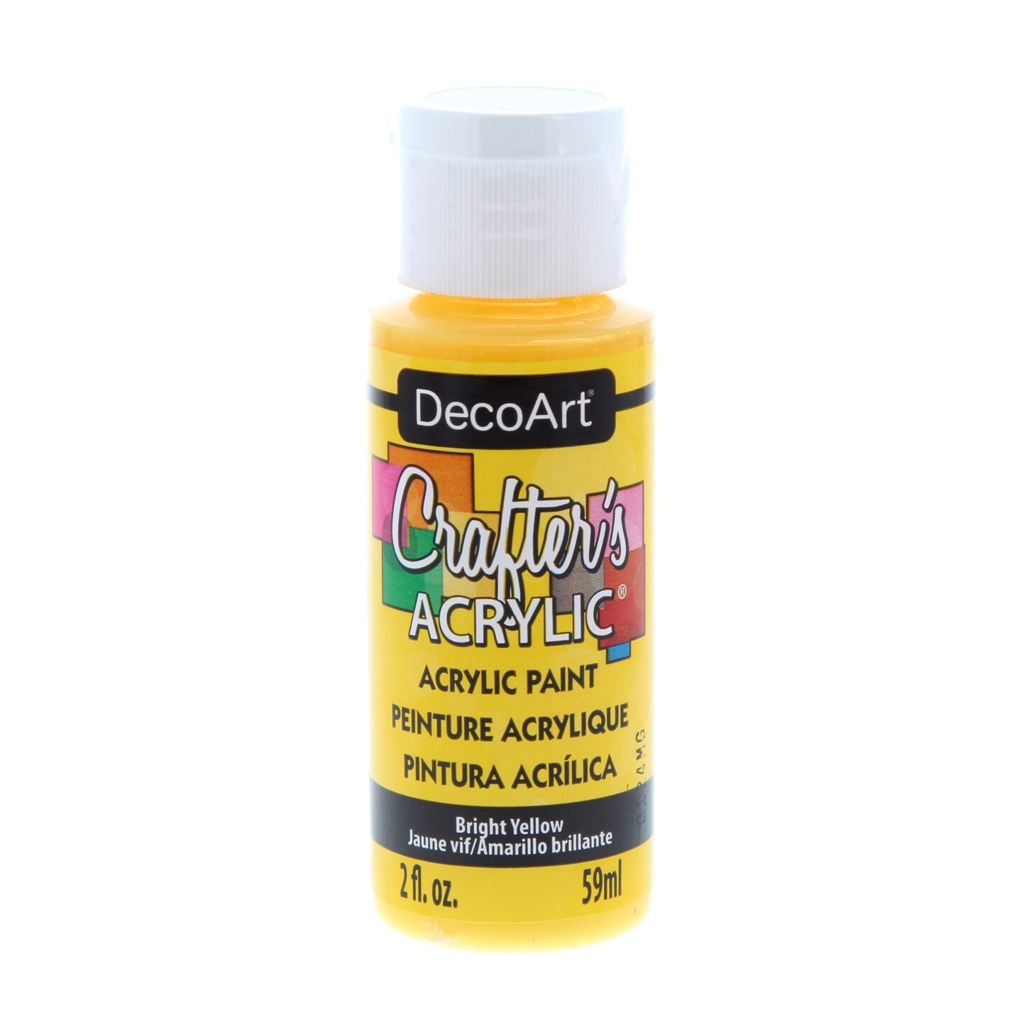 DecoArt DCA493 Crafter's Acrylic Paint, 2Ounce, Bright Yellow Michaels