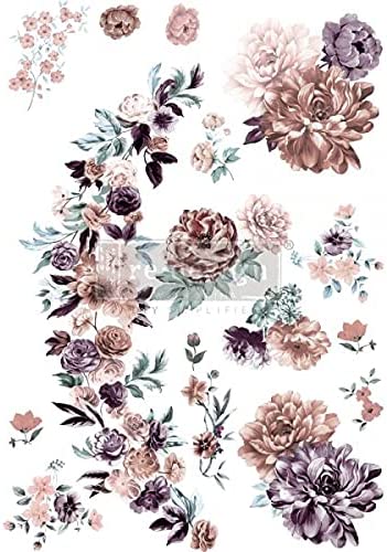 Redesign Decor Transfers Burgundy Rose Garden 24"x35" 655350649999