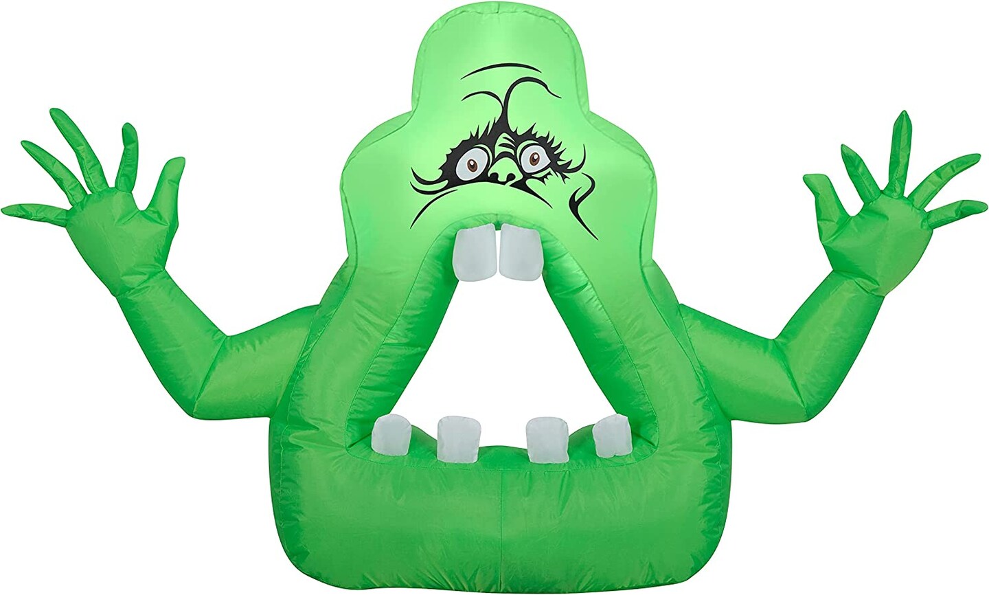 4' Gemmy Airblown Inflatable Ghostbuster's Green Slimer Ghost 227157
