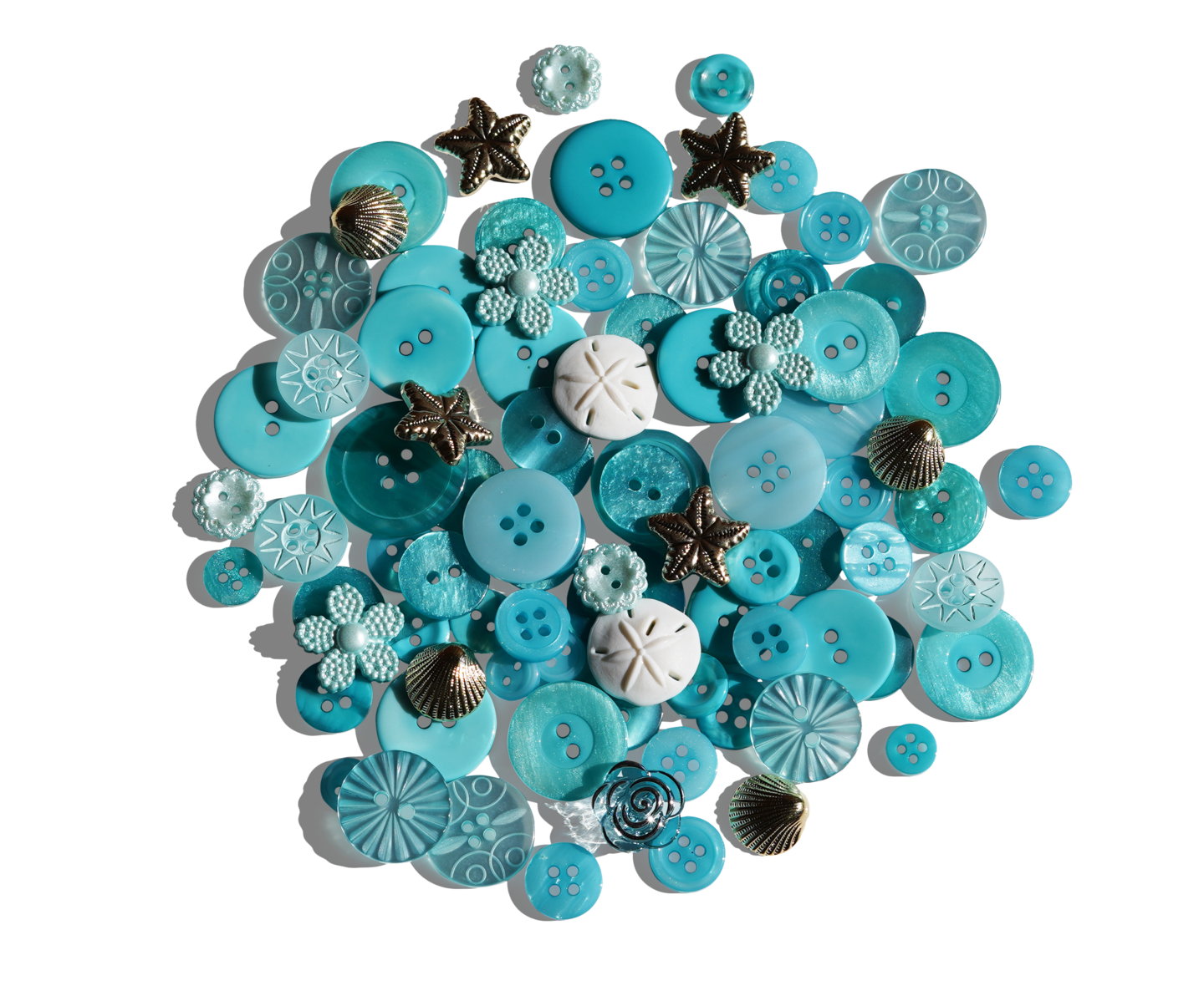Buttons Galore Treasure Box Fancy Designer Buttons for Sewing and