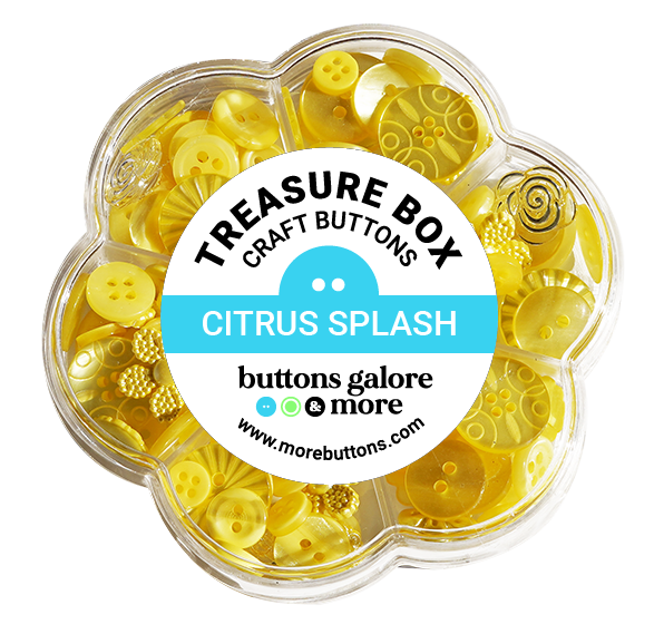 Buttons Galore Treasure Box Fancy Designer Buttons for Sewing and Crafts, Scrapbooks and Paper Crafts - 100+ Buttons