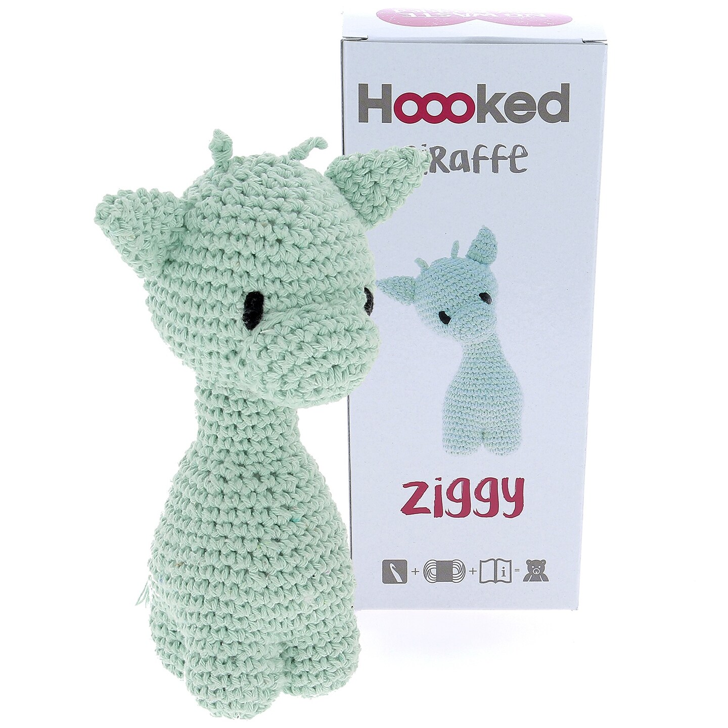 Hoooked Ziggy Giraffe Kit W/Eco Barbante Yarn-Spring