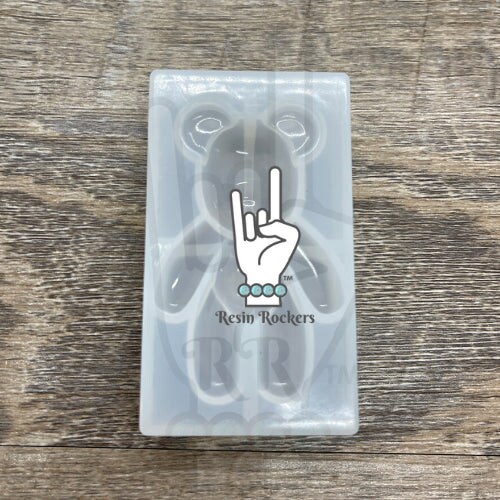 Teddy Bear Transparent Silicone Mold for Epoxy or UV Resin Art