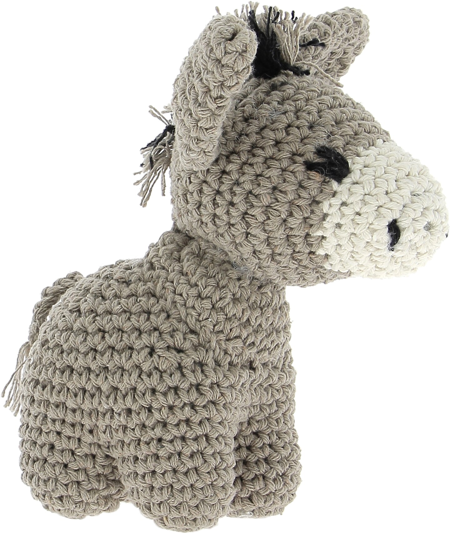 Hoooked Amigurumi DIY Kit W/Eco Barbante Yarn-Donkey Joe - Taupe