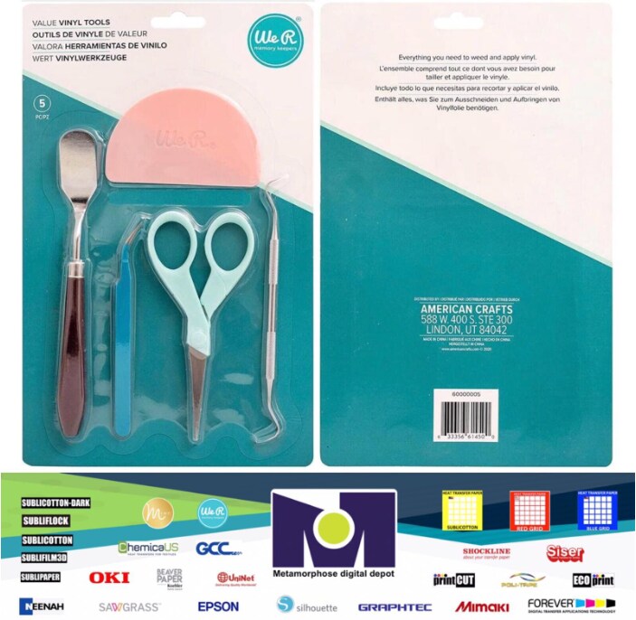 American Crafts We R Memory Keepers Value Vinyl Tool Kit 5 Pieces 60000005