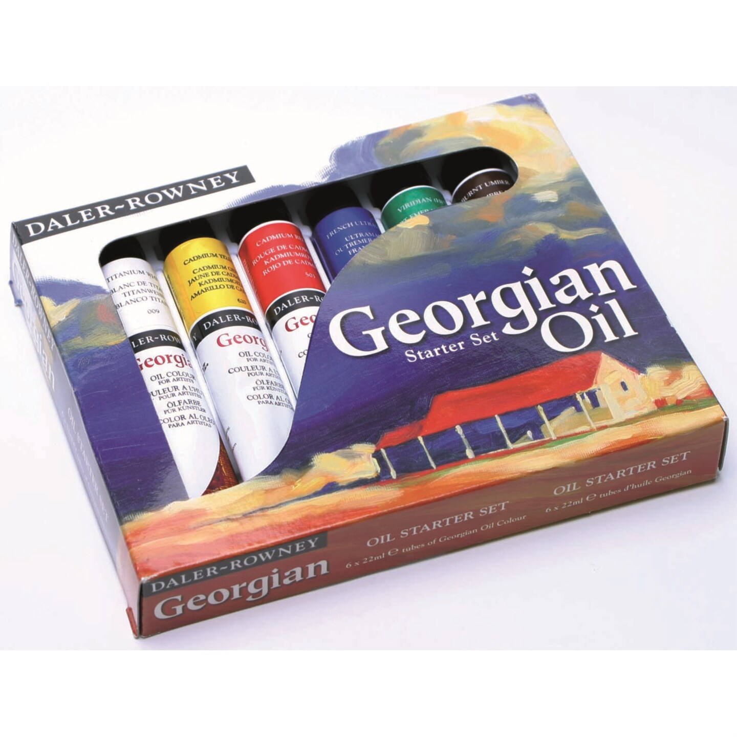  Daler-Rowney Georgian 6-Tube Mixing Artist Oil Paint Set -  Painting Set for Canvas Paper and More - Oil Painting Supplies for Artists  and Students - Oil Paints for All Skill Sets