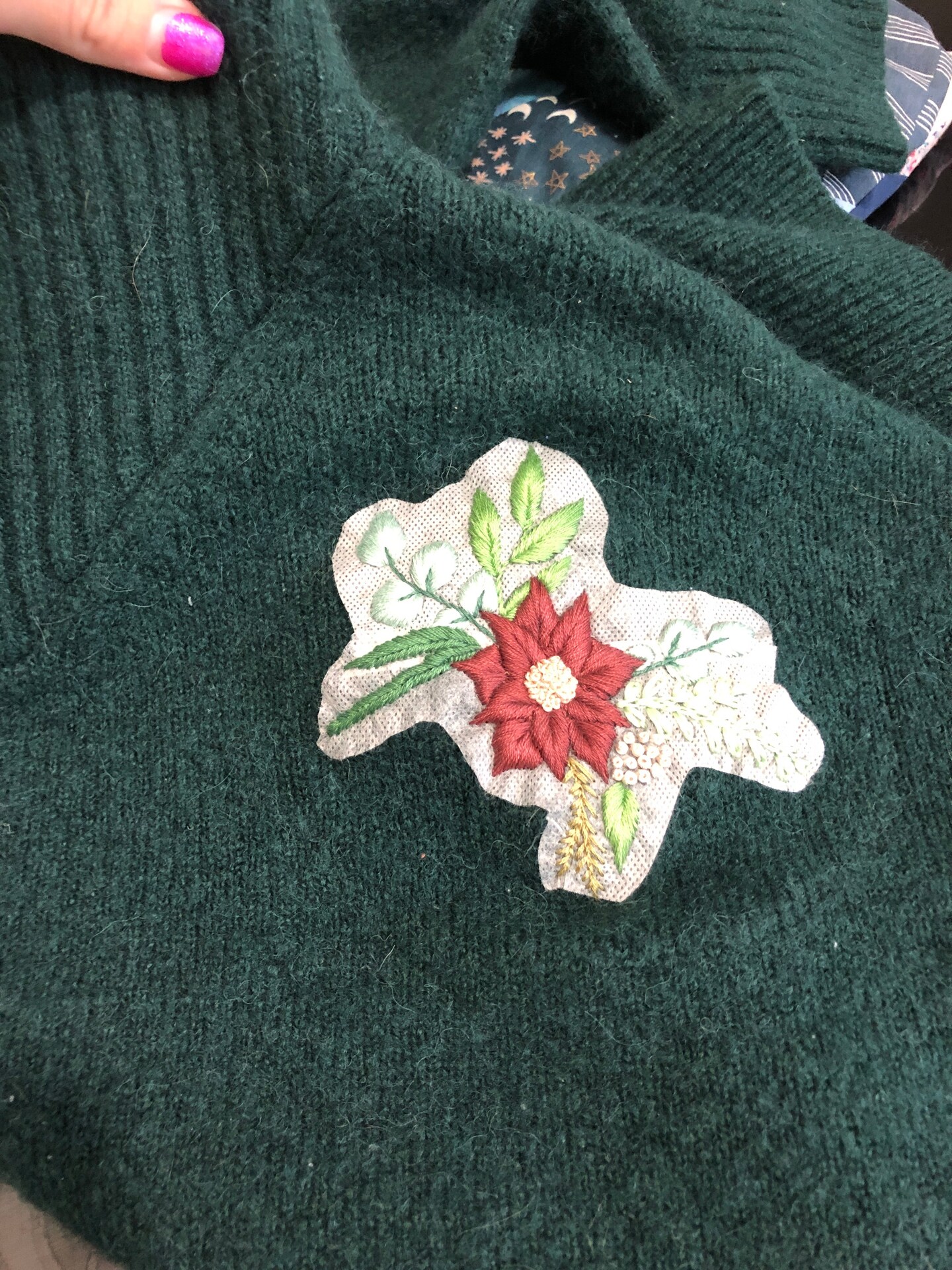 Peel, Stick, and Stitch Hand Embroidery Pattern - Winter Botanicals -  Stitched Modern