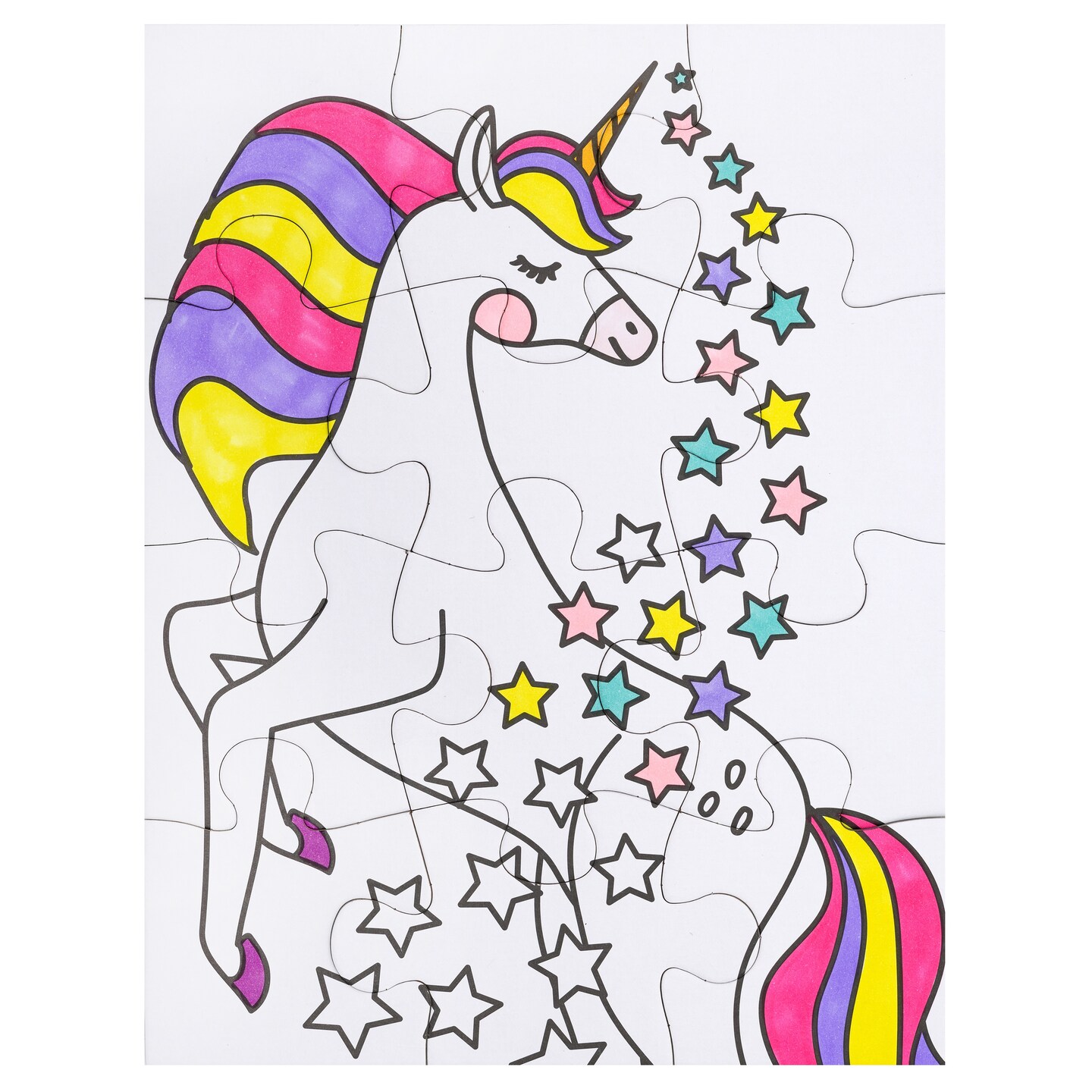 Colorbok Make It Colorful! Color Your Own PUzzles 3/Pkg-Fantasy