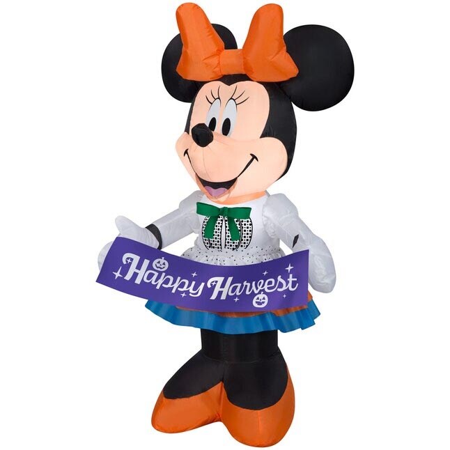 3.5&#x27; Gemmy Airblown Thanksgiving Harvest Disney&#x27;s Minnie Mouse 227002