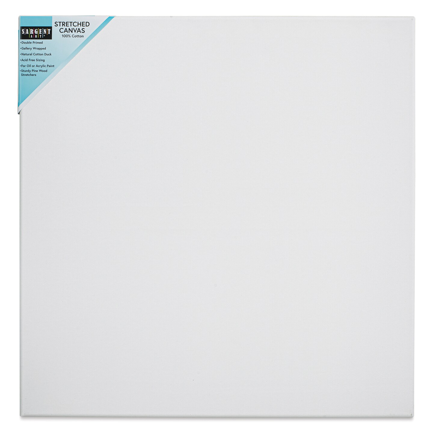 Sargent Art Stretched Cotton Canvas - 24&#x22; x 24&#x22;