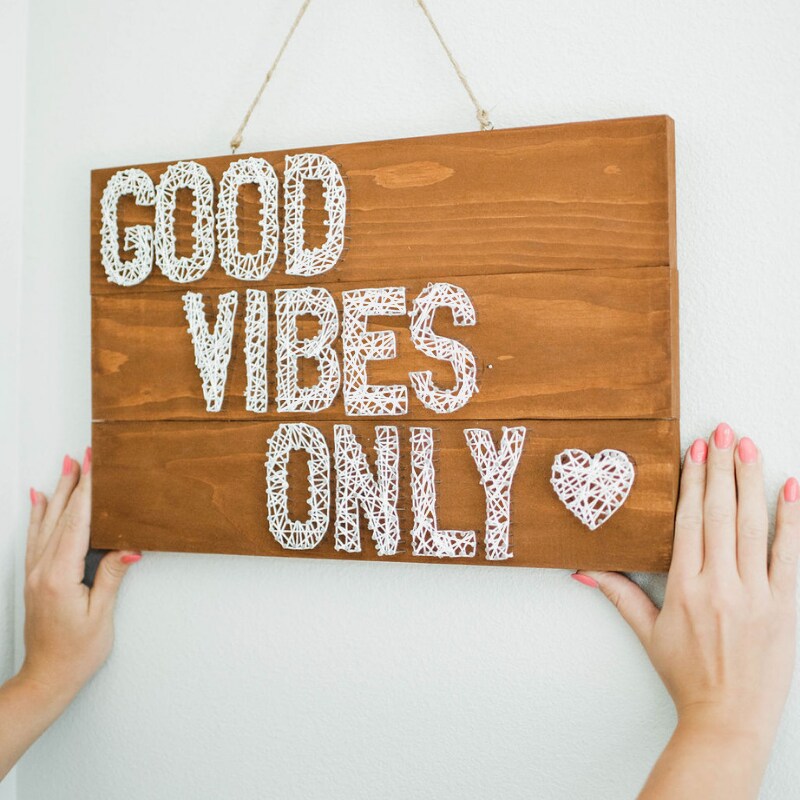 String Art Wood Sign Kit
