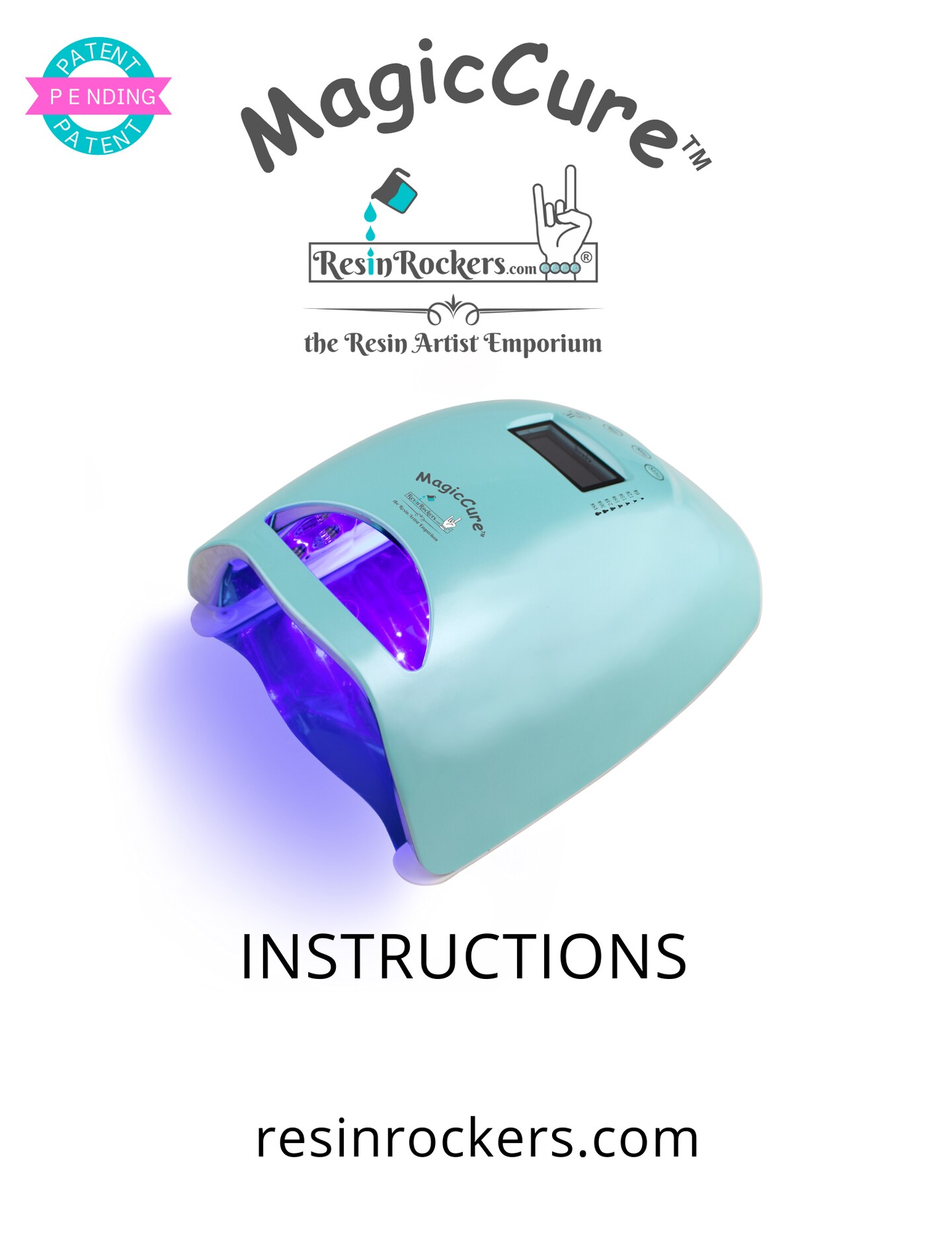 PREORDERResin Rockers MagicCure™️ LED 360 Curing Lamp for UV Resin