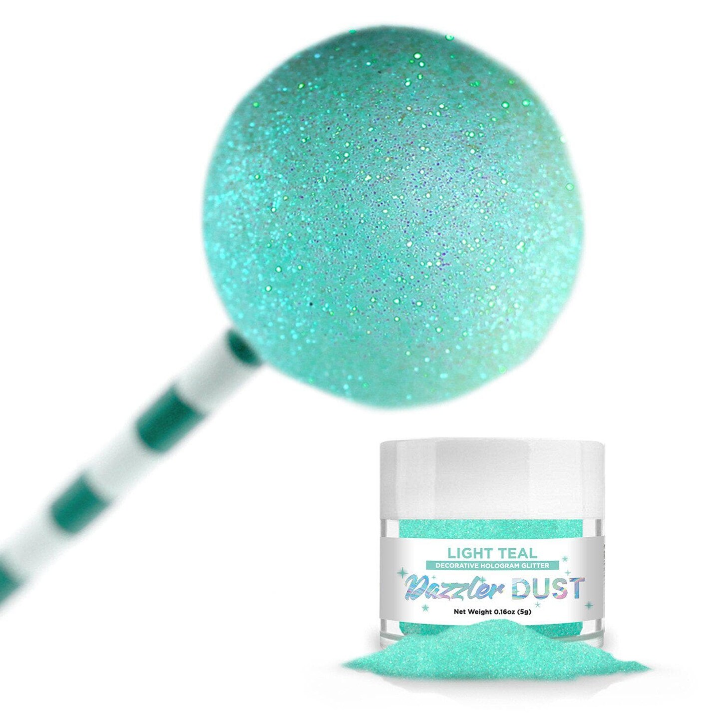 Light Teal Dazzler Dust&#xAE; 5 Gram Jar