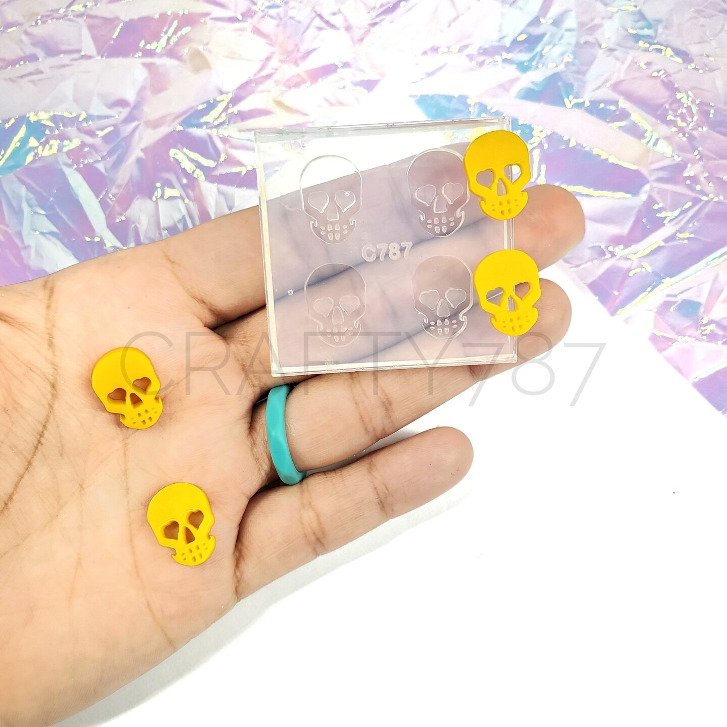 Sugar Skull Stud Earring Silicone Mold 10.7mm X 15mm(A11) | Michaels