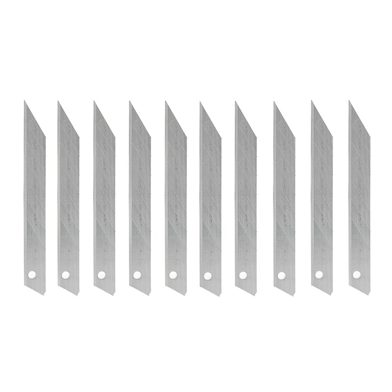 Excel Blades 9mm 30° Degree Snap-Off Precision Blade – Carbon Steel, 6-Point Snap Blade Replacement, Made in USA (Pack of 10 or 100)