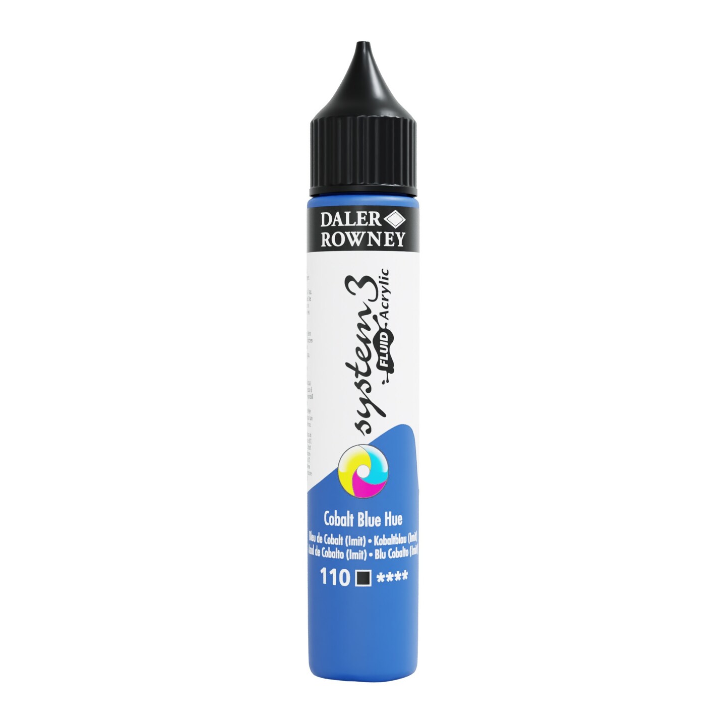 Daler-Rowney System 3 Fluid Acrylic, 29.5ml, Cobalt Blue Hue