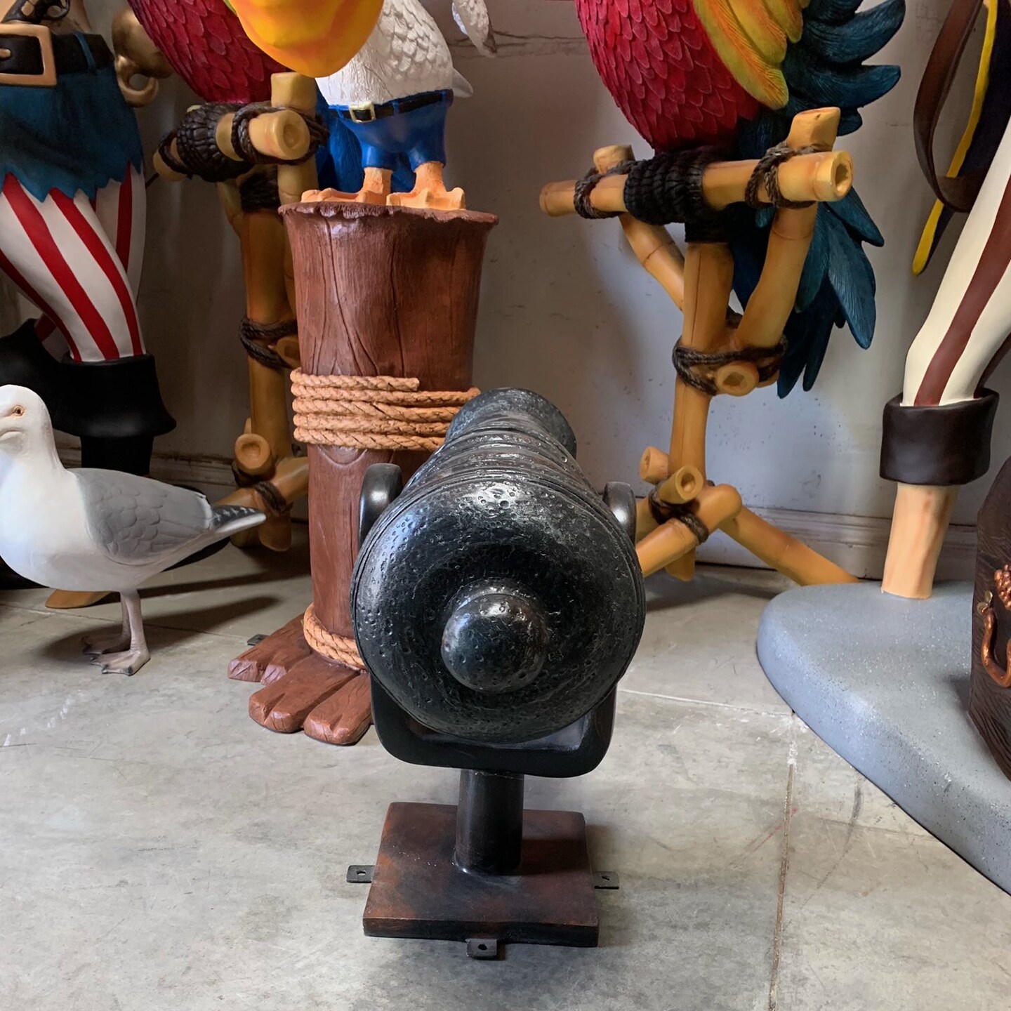 Small Cannon Life Size Statue
