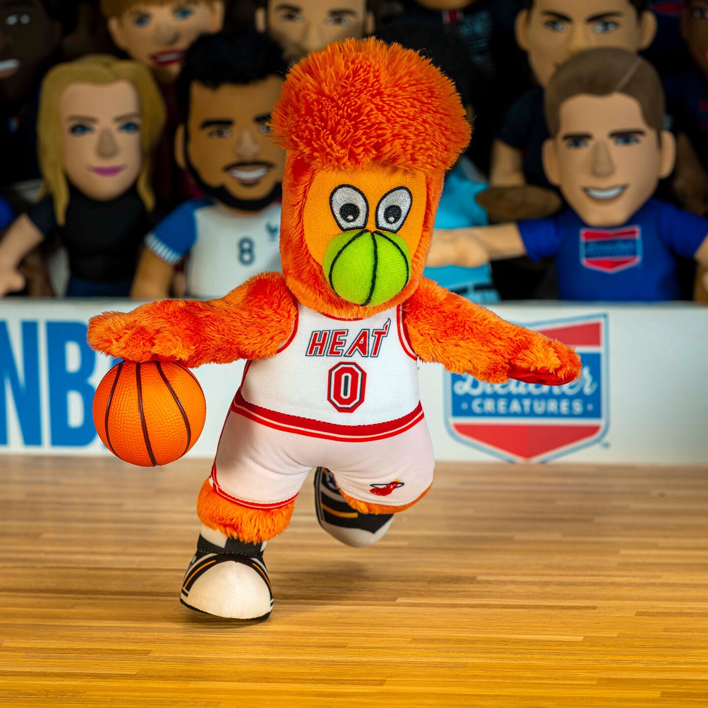Bleacher Creatures Miami Heat Burnie Hardwood Classic 10" Mascot Plush Figure