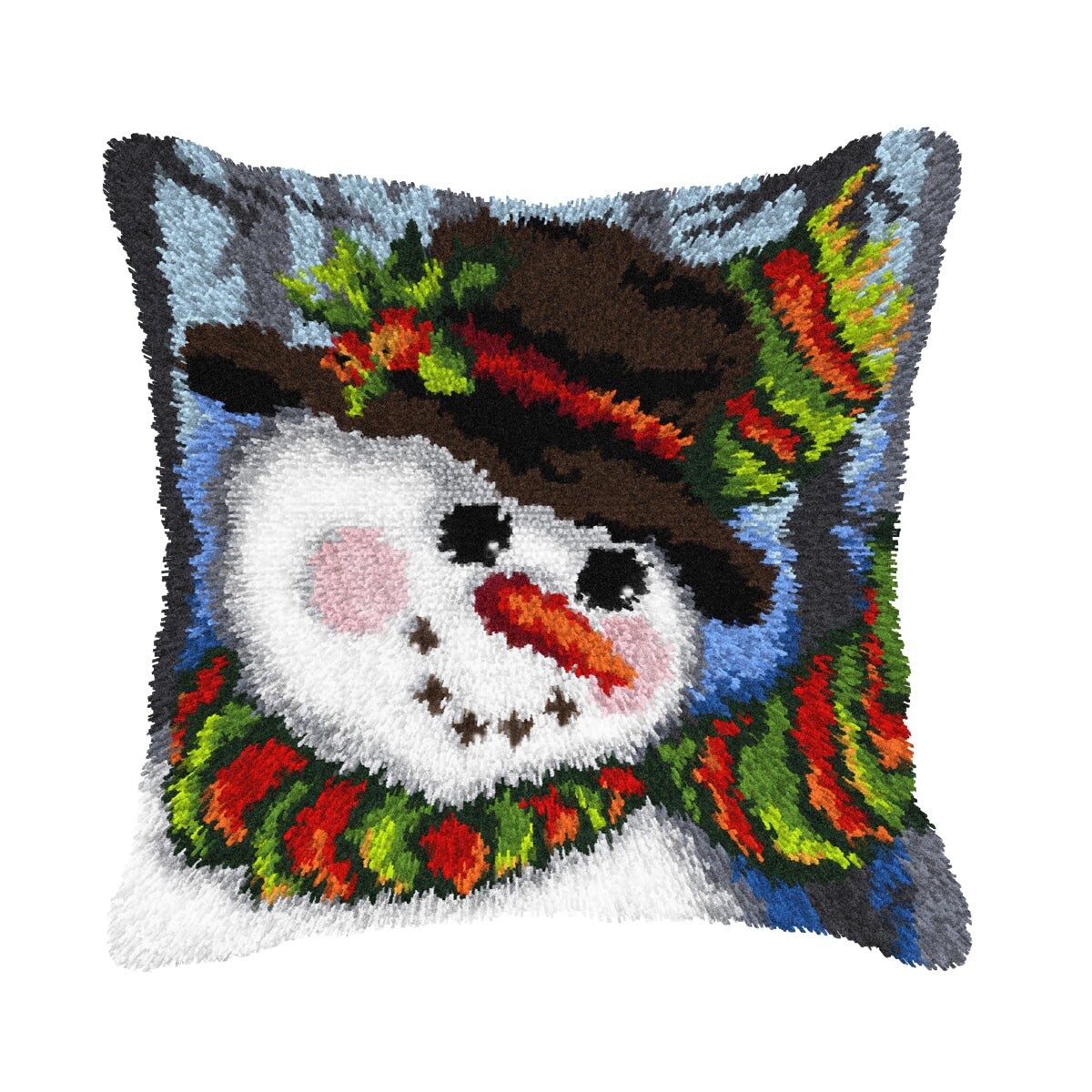Latchhook Kit on canvas Snowman 4227 Michaels