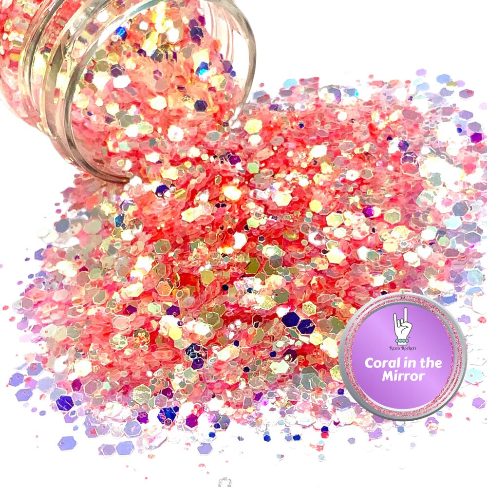 Resin Rockers In the Mirror Premium Pixie for Poxy Chunky Glitter Mix Bundle