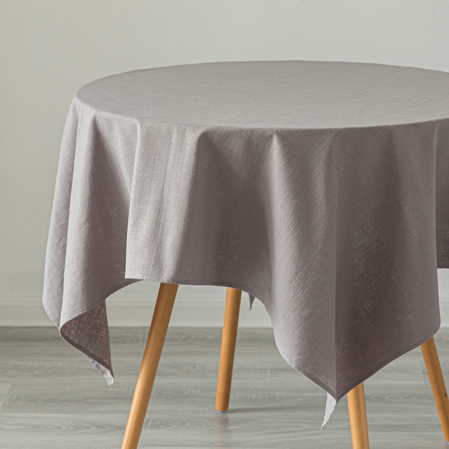 Deerlux 100% Pure Linen Washable Tablecloth Solid Color