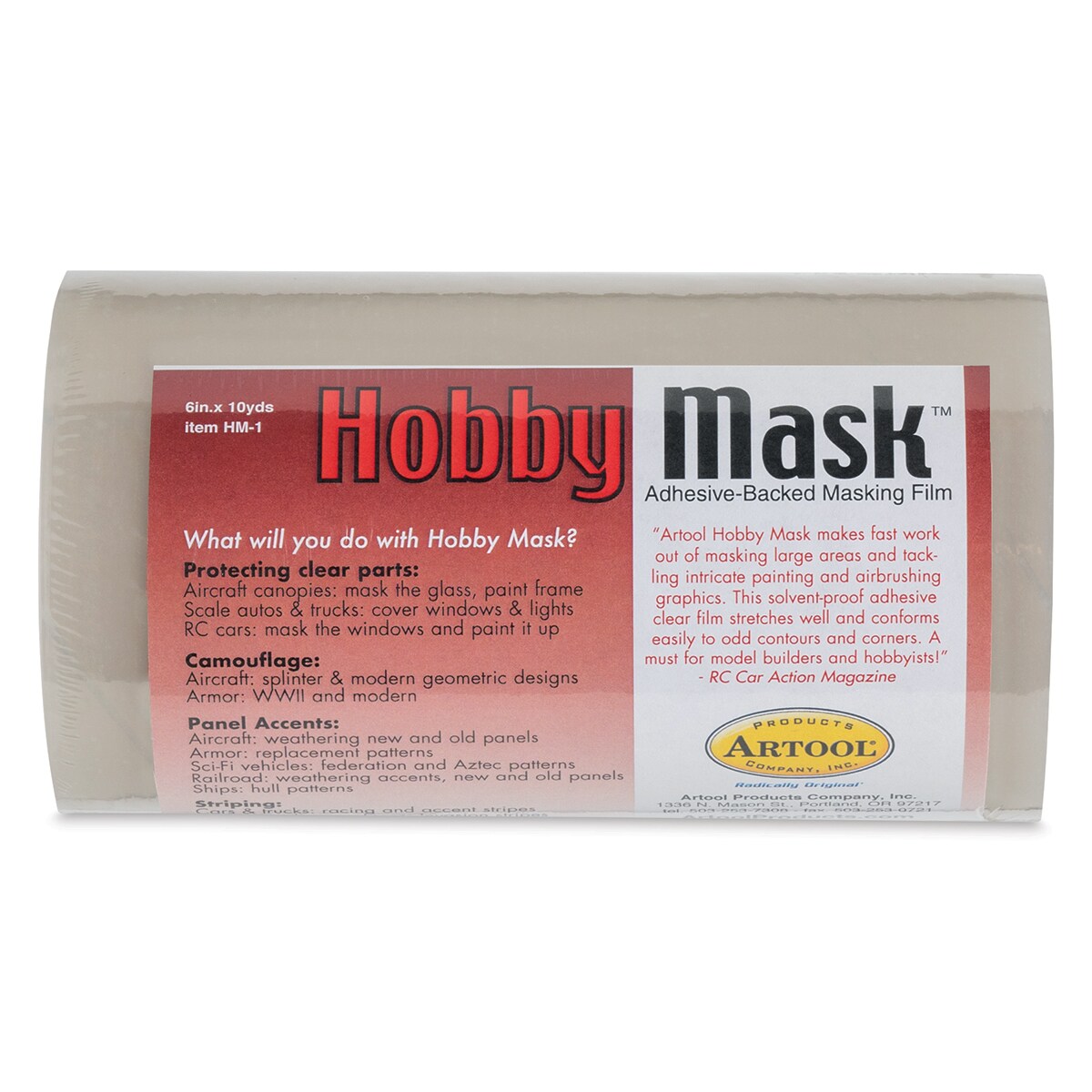 Artool Hobby Mask Roll - 6&#x22; x  10 yds