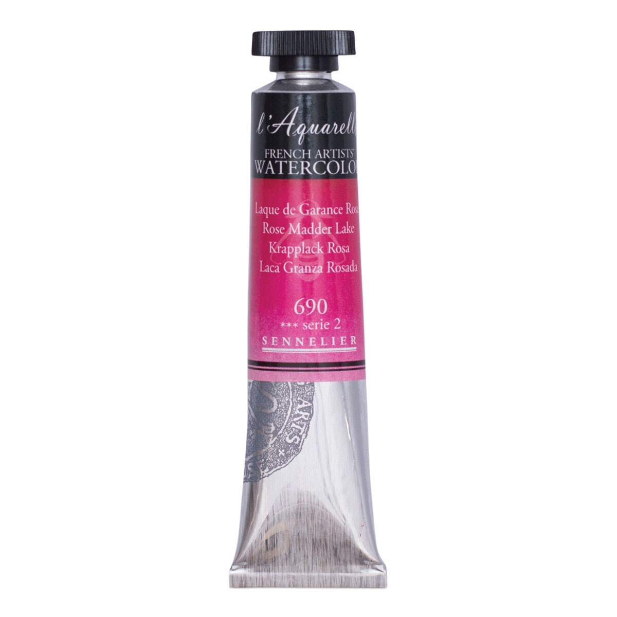 Sennelier French Artists' Watercolor - Rose Madder Lake, 21 ml Tube