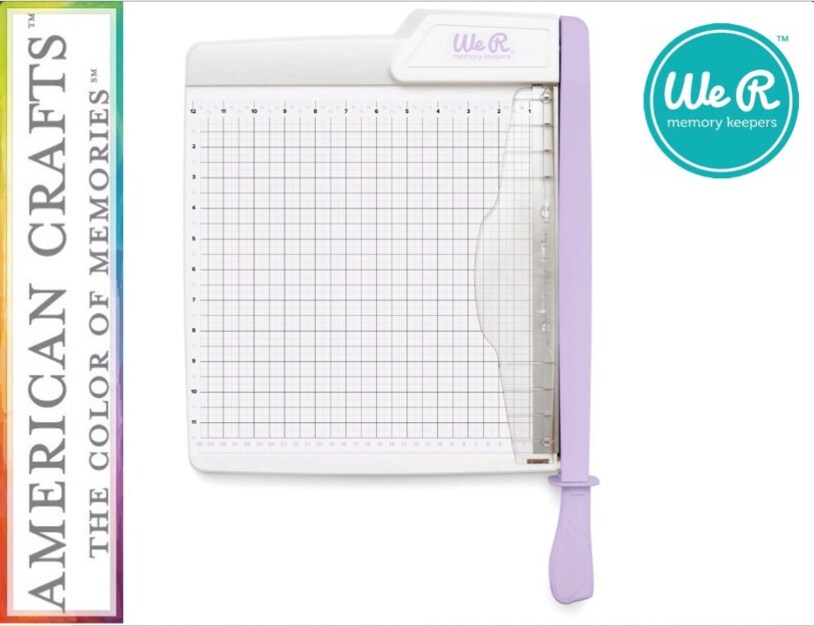 We R Memory Keepers Large Guillotine Cutter and Trimmer 12&#x22;x12&#x22; 60000666 Lilac