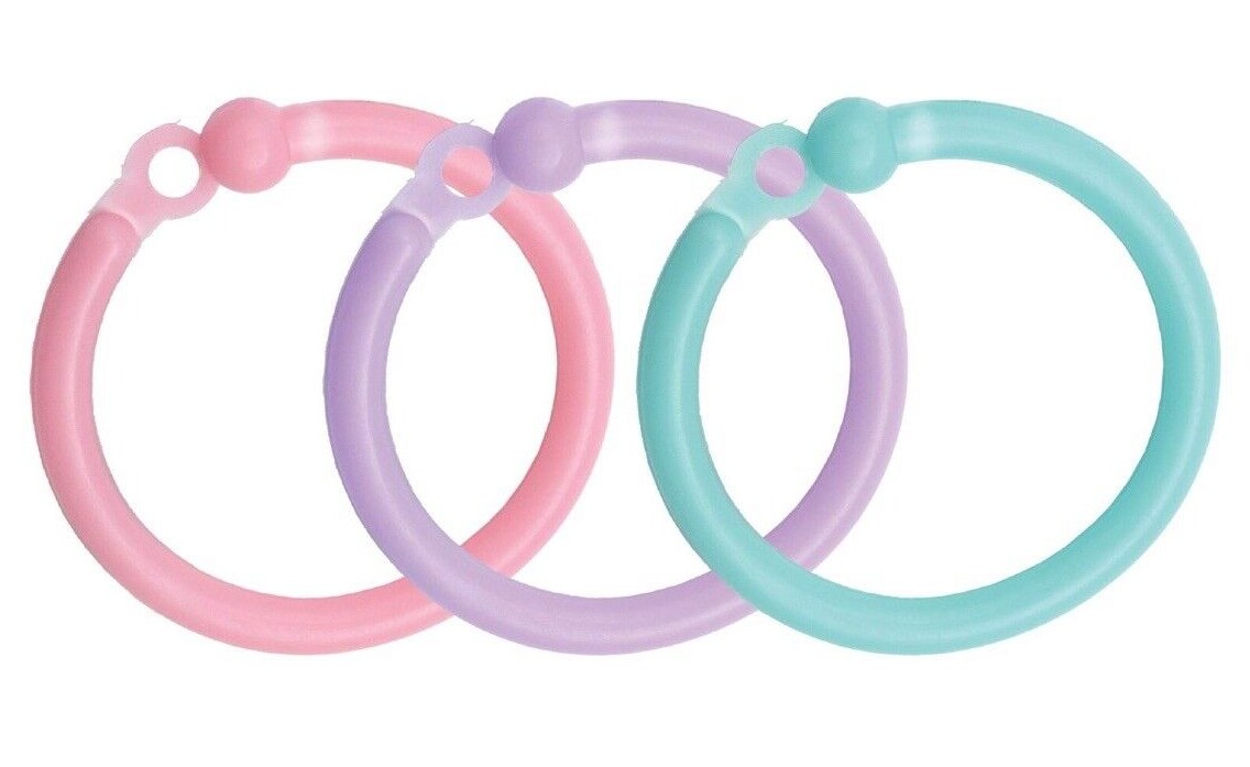 We R Memory Keepers Cinch Plastic Loop Binding 24/Pkg-Pink,Lilac &#x26; Blue 60000609 by American Crafts