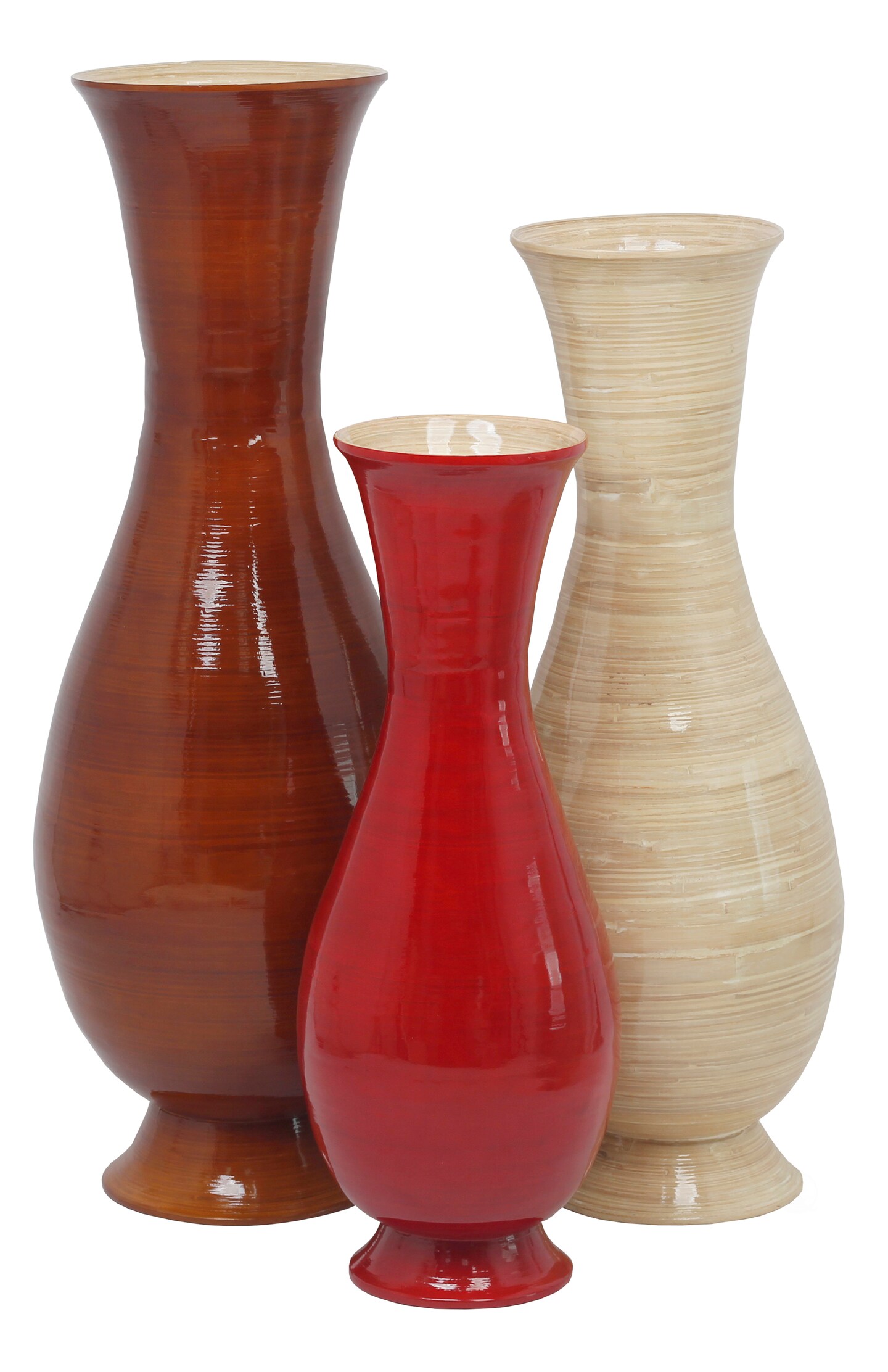 Tall Modern Decorative Floor Vase: Handmade, Natural Bamboo Finish, Contemporary Home Décor, Handcrafted Bamboo, Elegant Interior Design, Bamboo Craftsmanship, Statement Piece for Modern Spaces