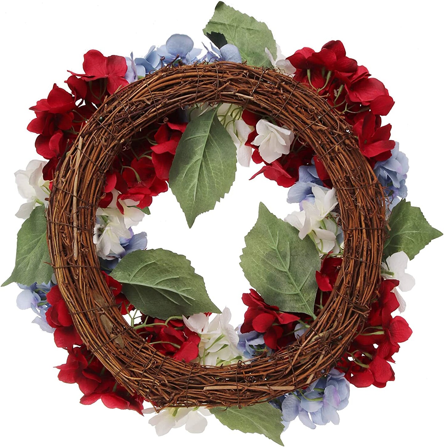 18" Hydrangea Wreath - Elegant Floral Decor for Home & Events, Handcrafted Beauty