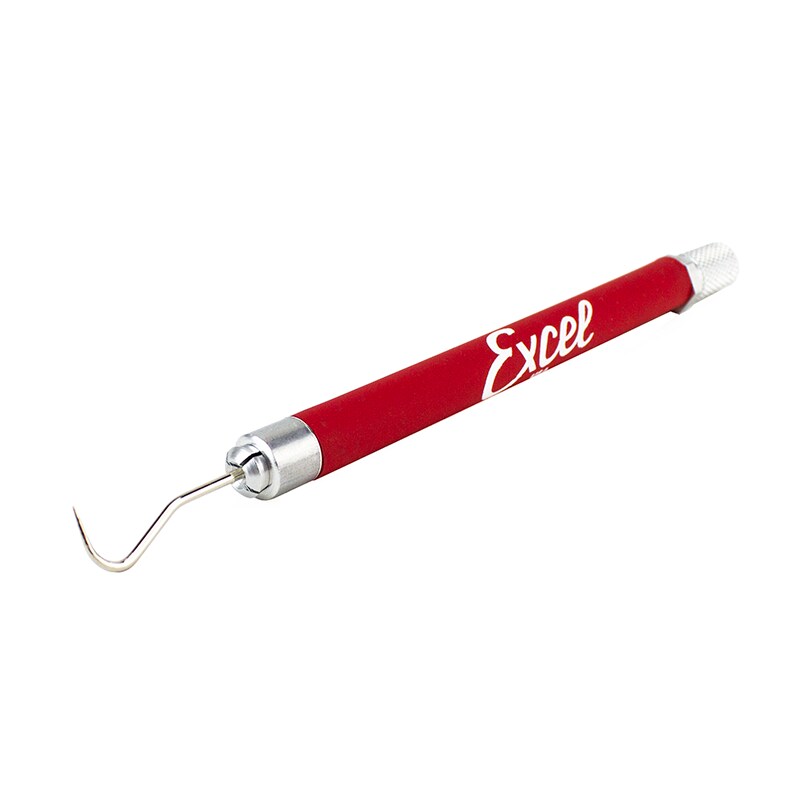 Excel Blades 30619 Grip On Hook Weeder Tool – Precision Vinyl Weeding & Crafting Tool, Red