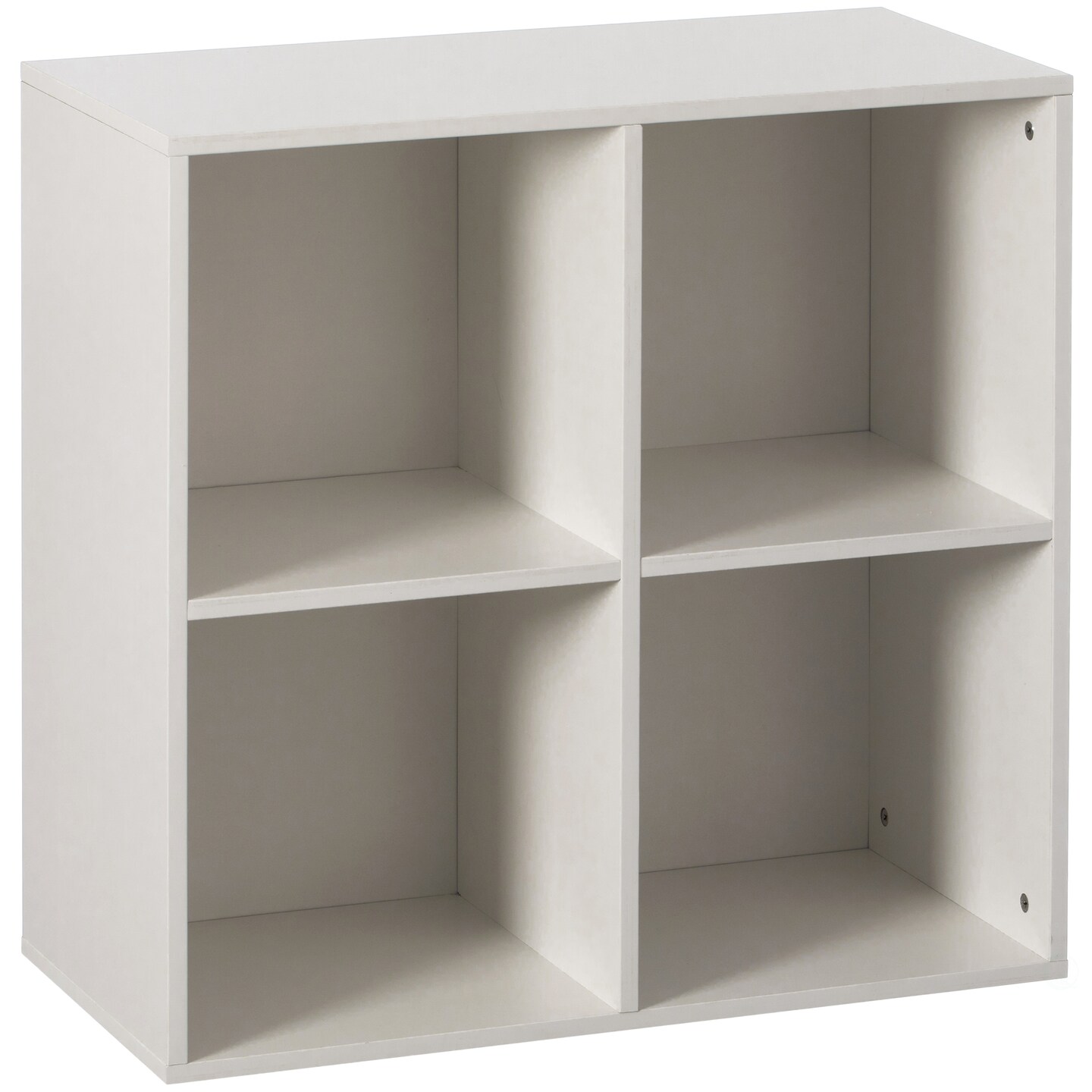 Modern Wooden Toy Storage Bookshelf 4 Cube Organizer Square Bookcase