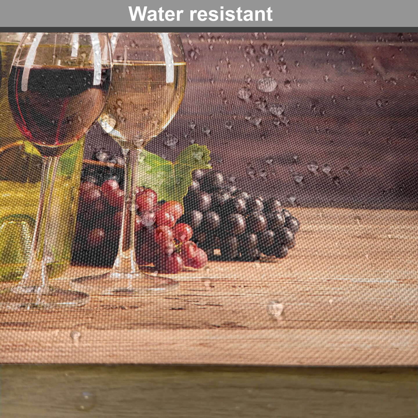 Ambesonne Wine Place Mats Set of 4, Still Life of Wine with Wooden Keg Rustic Concept Tasting Viticulture, Washable Fabric Placemats for Dining Table, Standard Size, Brown Green Pale Brown