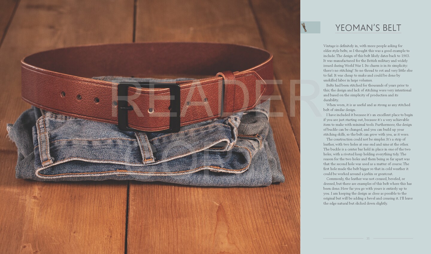 A Guide to Making Leather Belts with 12 Complete Projects
