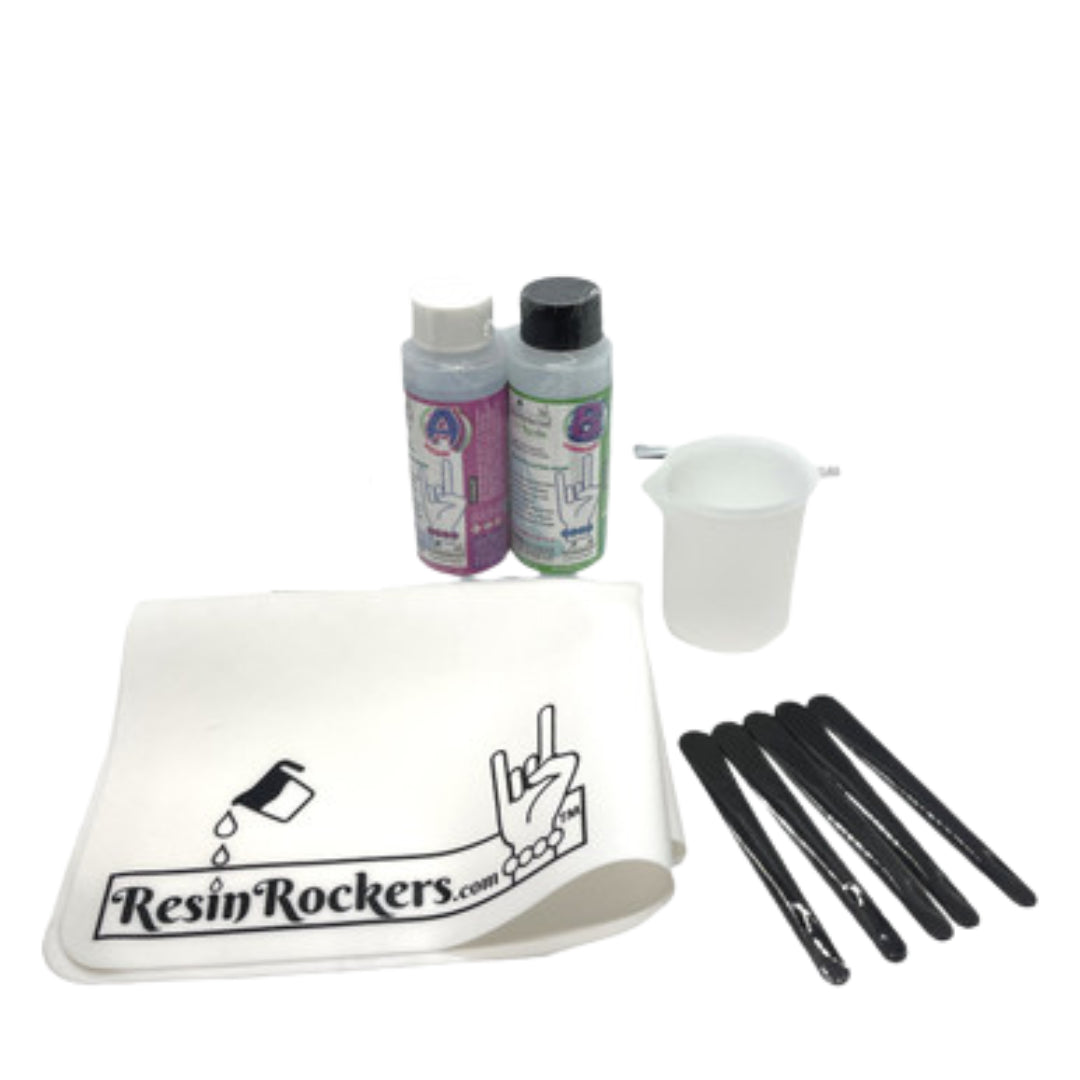 16 oz. Resin Rockers 1:1 Starter Kit with Tools for Epoxy Resin Art