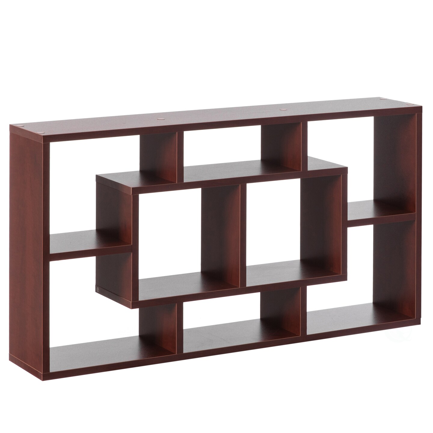 Modern 8 Tier Bookcase Wall Mount and Freestanding Storage Shelves For Decoration Display