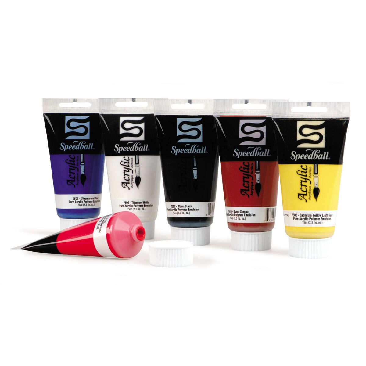Speedball Acrylics - Introductory Set, Set of 6, 2.5 oz tubes | Michaels
