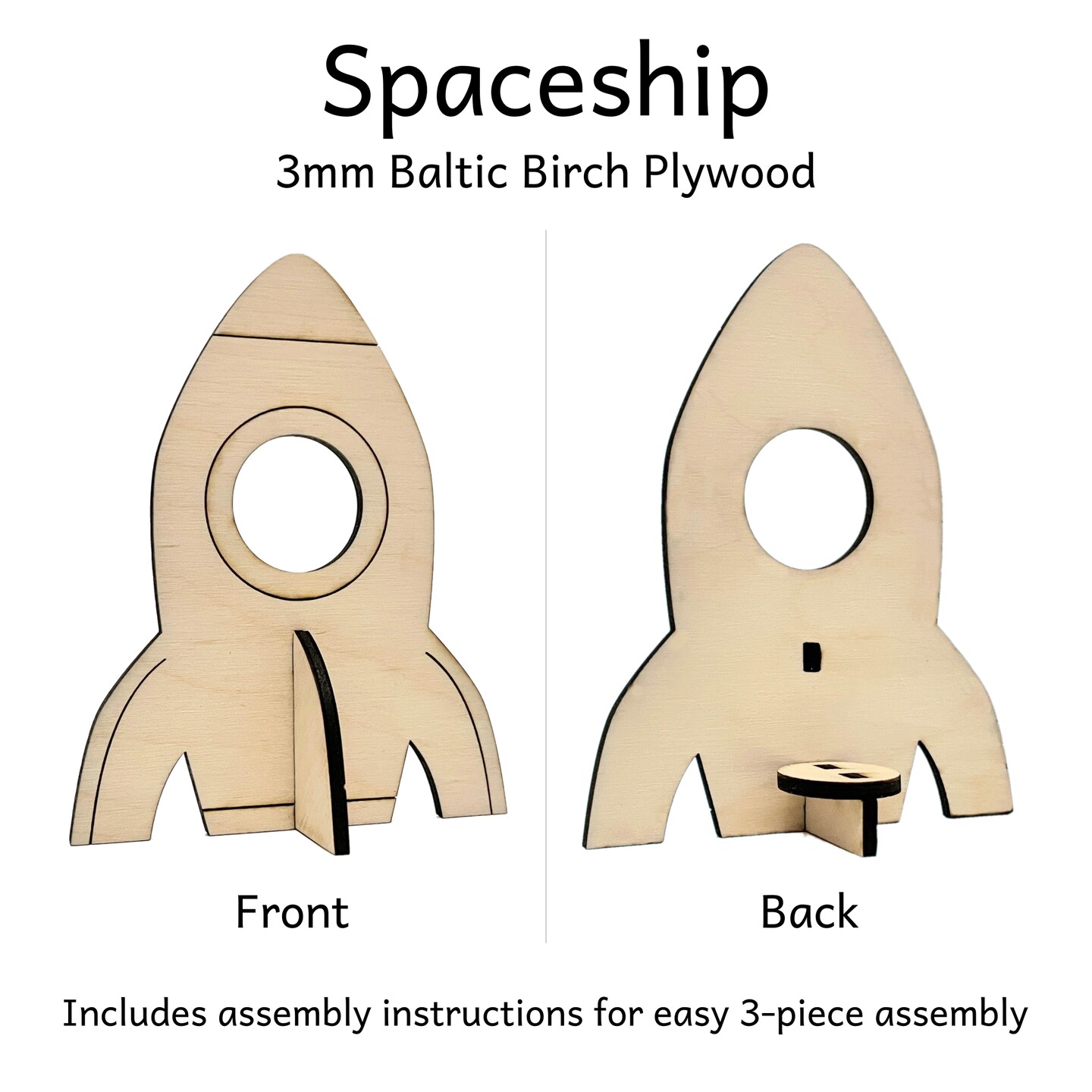 Astronaut and Spaceship Peg Doll Set by Pegsies&#x2122;